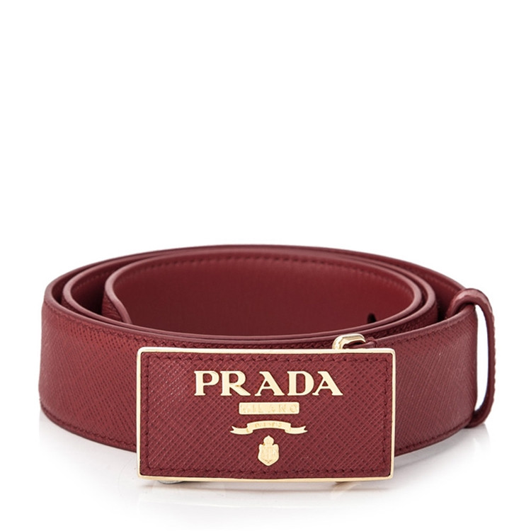PRADA/普拉达 女士Saffiano皮革按扣腰带 1CC291053F068Z